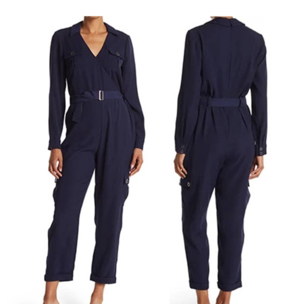 Ted Baker Flan Belted Long Sleeve Utility Jumpsuit, Ted Baker Sz 2 (US 6)